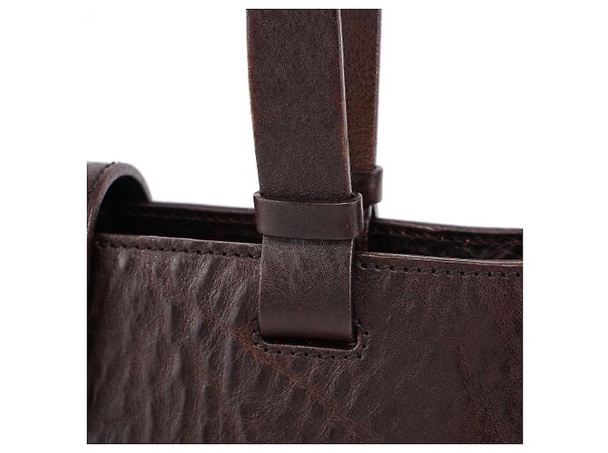 Gucci Tote in pelle marrone con chiusura a girevole 2002 - vista 6