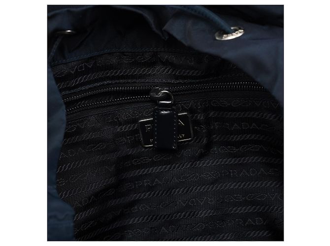 Prada Zaino B2811F Navy Tessuto Vela Backpack - vista 13