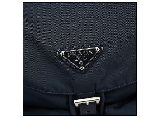 Prada Zaino B2811F Navy Tessuto Vela Backpack - vista 6
