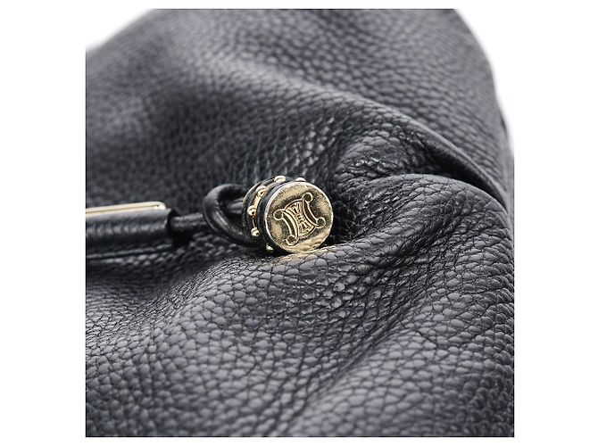 Céline Borsa a spalla Bittersweet in pelle nera - vista 10