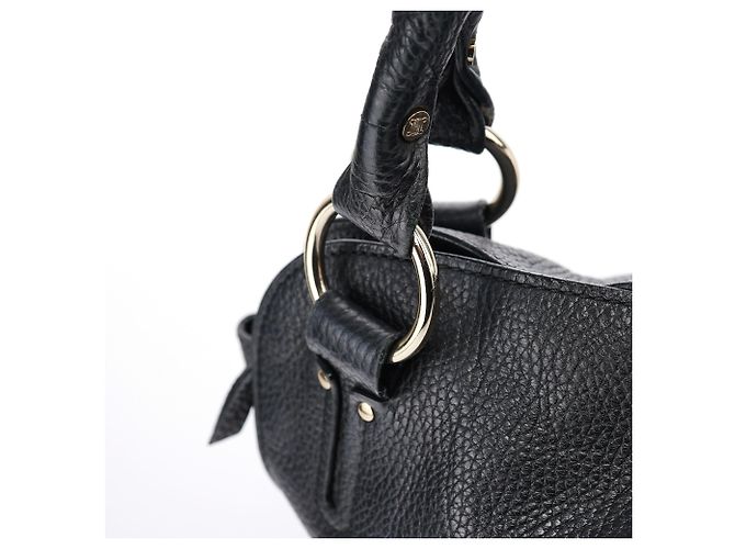 Céline Borsa a spalla Bittersweet in pelle nera - vista 11