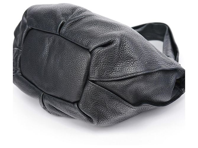 Céline Borsa a spalla Bittersweet in pelle nera - vista 8