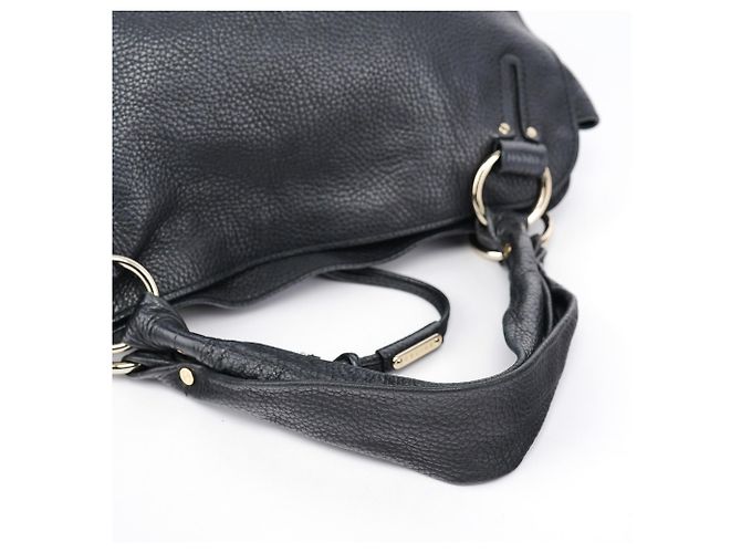 Céline Borsa a spalla Bittersweet in pelle nera - vista 9
