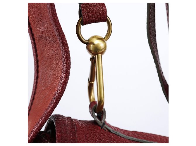 Chloé Borsa Satchel in pelle bordeaux Autunno 2005 - vista 11