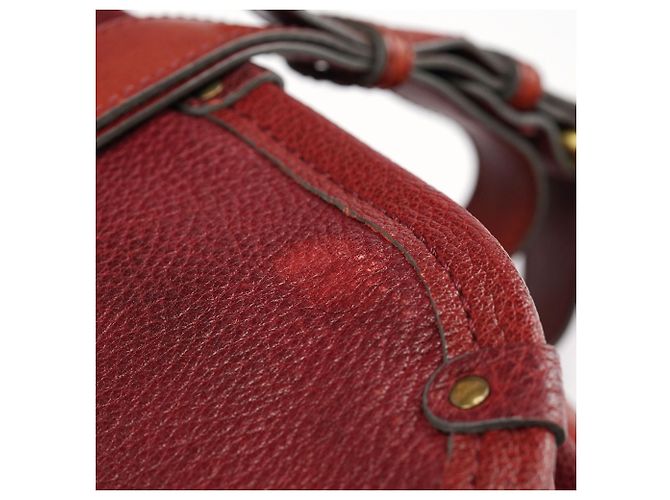 Chloé Borsa Satchel in pelle bordeaux Autunno 2005 - vista 16