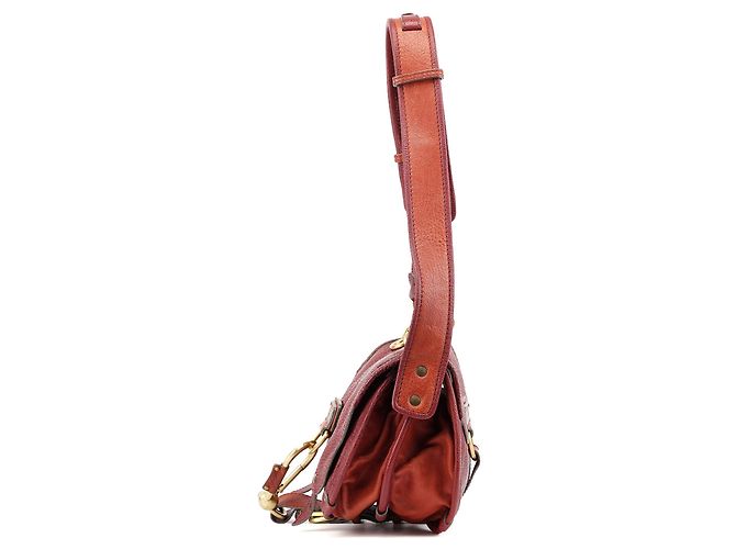 Chloé Borsa Satchel in pelle bordeaux Autunno 2005 - vista 2
