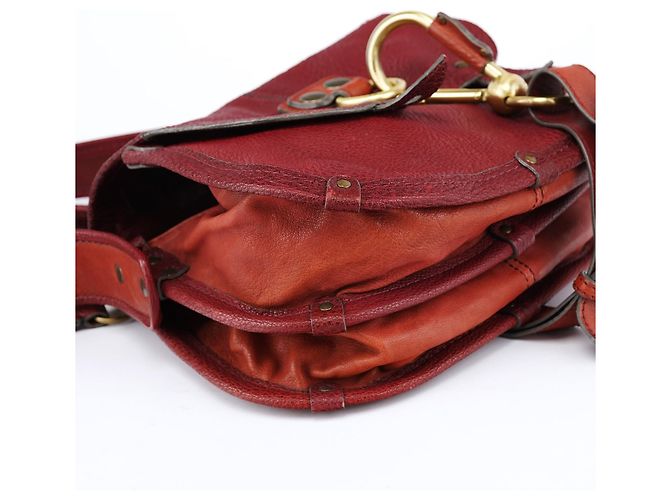 Chloé Borsa Satchel in pelle bordeaux Autunno 2005 - vista 6