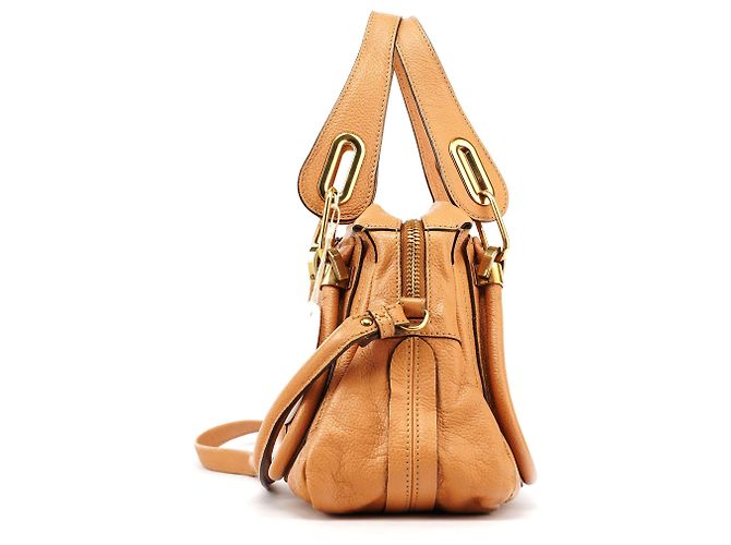 Chloé Borsa Paraty 2-Way in pelle tan - vista 2