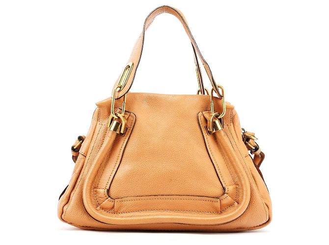 Chloé Borsa Paraty 2-Way in pelle tan - vista 3