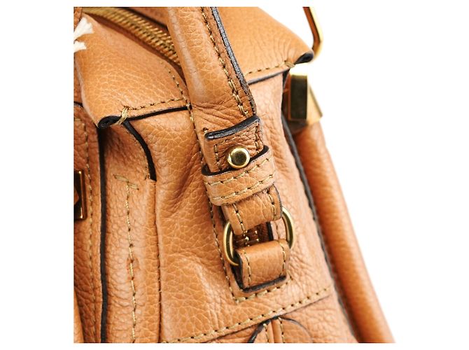 Chloé Borsa Paraty 2-Way in pelle tan - vista 9
