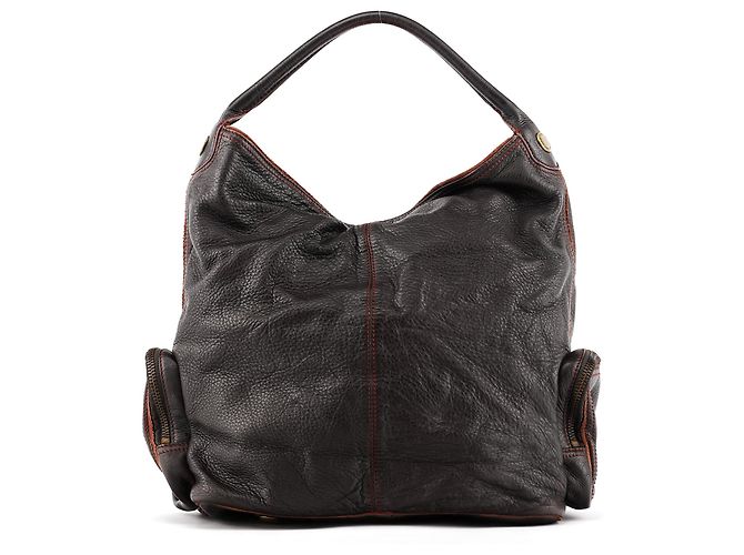 Marc by Marc Jacobs Borsa 2-Way in pelle marrone con tasche multiple - vista 3
