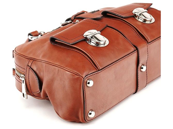 Marc Jacobs Borsa Tote Venetia in pelle marrone - vista 10