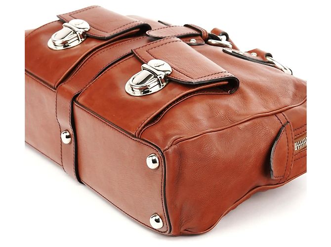 Marc Jacobs Borsa Tote Venetia in pelle marrone - vista 11