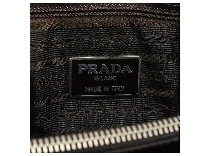 Prada Borsa Tote Sport 1995 in pelle spazzolato marrone - vista 10