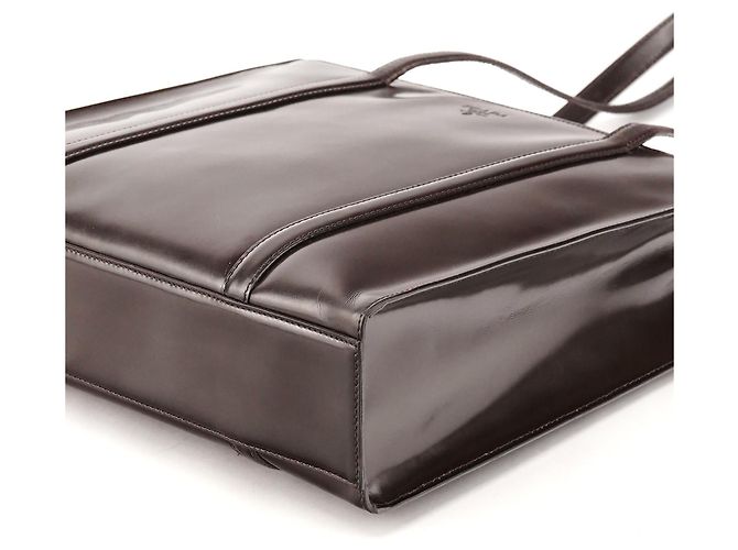 Prada Borsa Tote Sport 1995 in pelle spazzolato marrone - vista 7