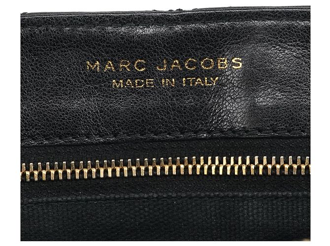 Marc Jacobs Borsa a tracolla in pelle matelassé nera con catena - vista 12