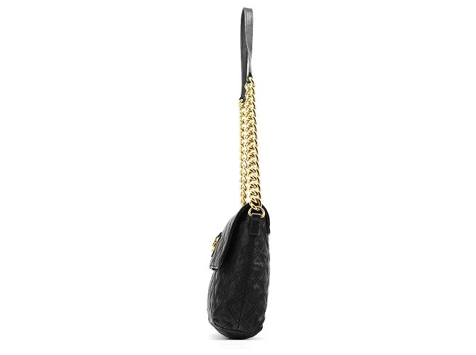 Marc Jacobs Borsa a tracolla in pelle matelassé nera con catena - vista 2