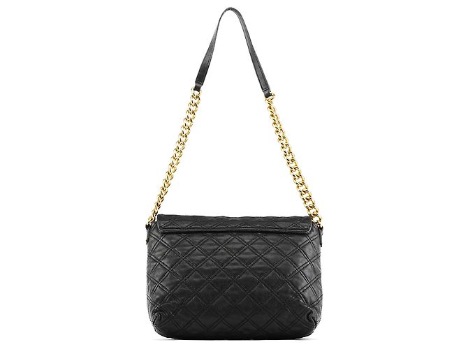 Marc Jacobs Borsa a tracolla in pelle matelassé nera con catena - vista 3
