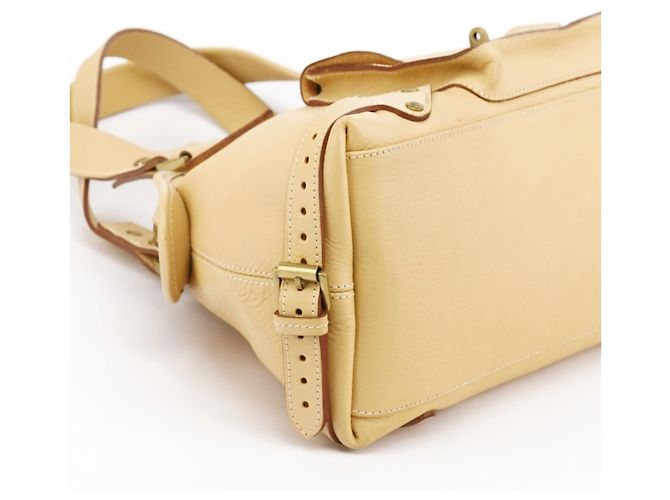 Mulberry Borsa Tote Knightsbridge in pelle avorio - vista 10