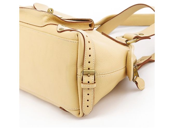 Mulberry Borsa Tote Knightsbridge in pelle avorio - vista 11