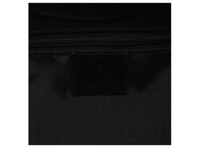 Gucci 001 3244 Borsa a spalla in camoscio nero Bamboo - vista 10