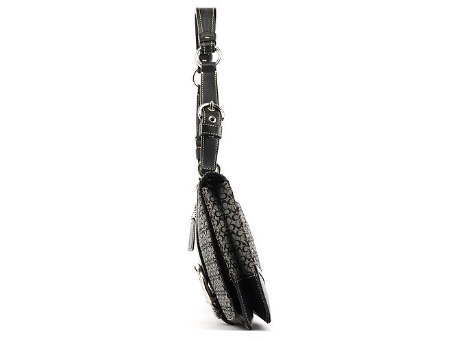 Coach Borsa Soho Top Handle Signature 7076 Grey Black - vista 2