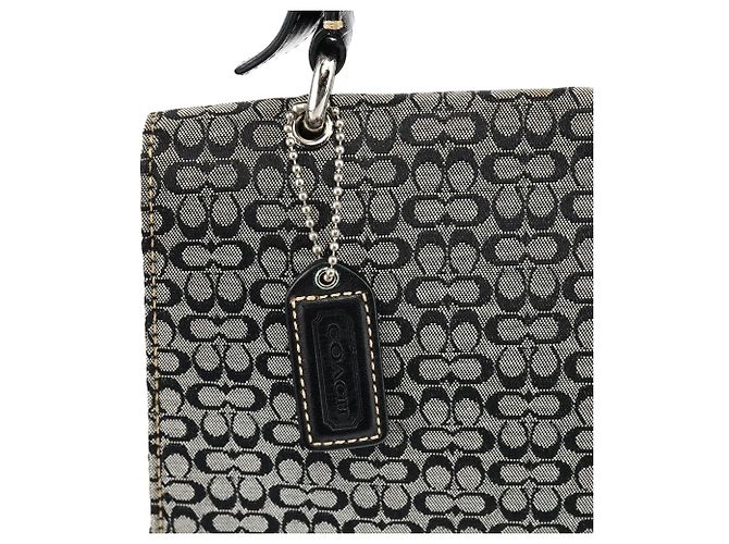 Coach Borsa Soho Top Handle Signature 7076 Grey Black - vista 9