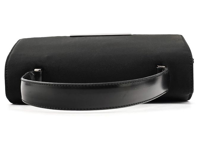 Prada Borsa a mano in Tessuto Nylon Nero - vista 4