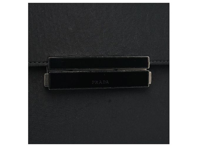 Prada Borsa a mano in Tessuto Nylon Nero - vista 6