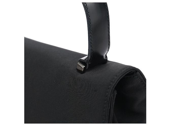 Prada Borsa a mano in Tessuto Nylon Nero - vista 7