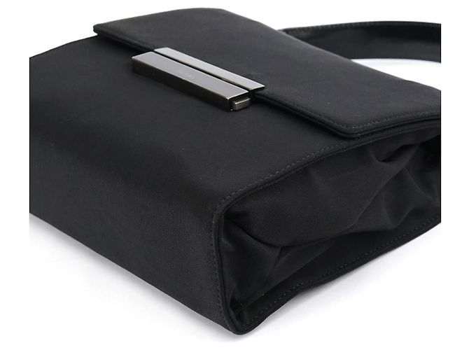 Prada Borsa a mano in Tessuto Nylon Nero - vista 9