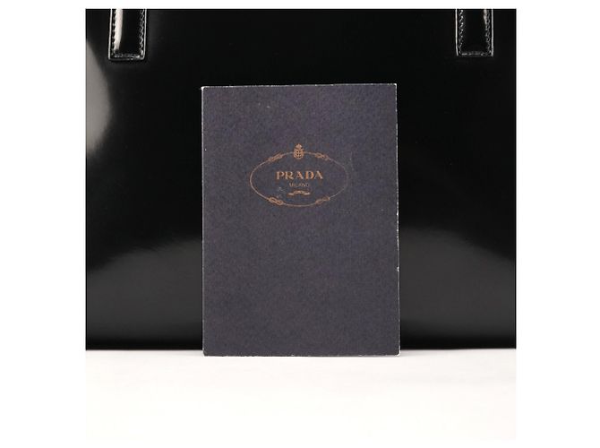 Prada Borsa Tote Sport 1995 in pelle spazzolato nera - vista 10