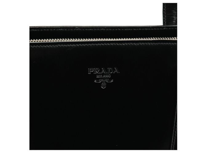 Prada Borsa Tote Sport 1995 in pelle spazzolato nera - vista 6