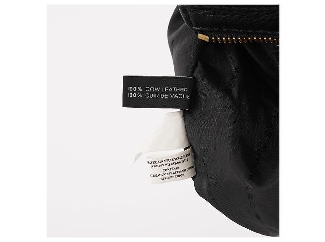 Marc by Marc Jacobs Borsa Bowling in pelle martellata nera - vista 11