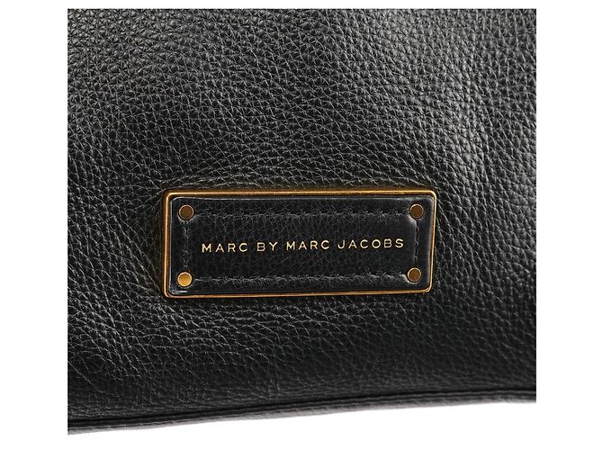 Marc by Marc Jacobs Borsa Bowling in pelle martellata nera - vista 6