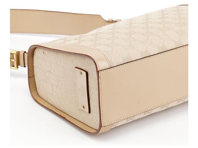 Gucci 92706 Borsa a tracolla Beige GG Canvas - vista 10