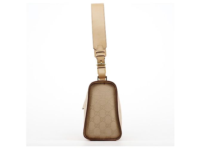Gucci 92706 Borsa a tracolla Beige GG Canvas - vista 2