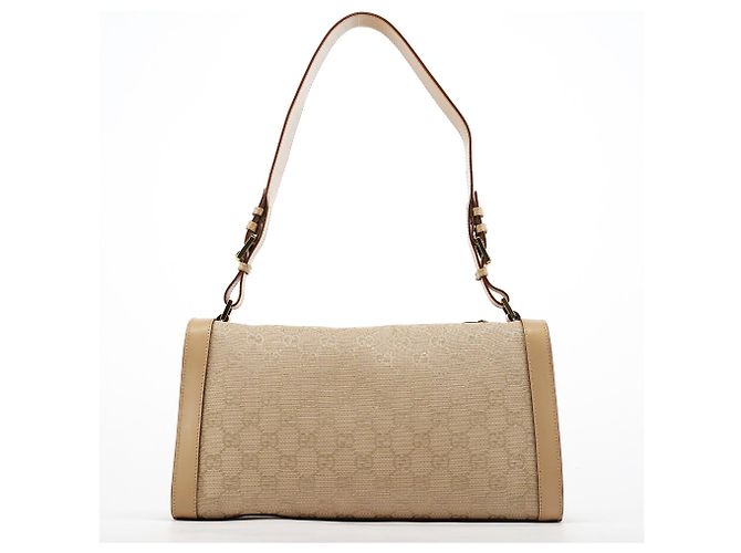 Gucci 92706 Borsa a tracolla Beige GG Canvas - vista 3