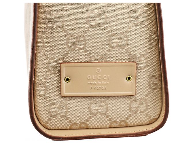 Gucci 92706 Borsa a tracolla Beige GG Canvas - vista 8