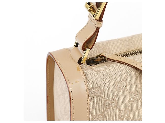 Gucci 92706 Borsa a tracolla Beige GG Canvas - vista 9