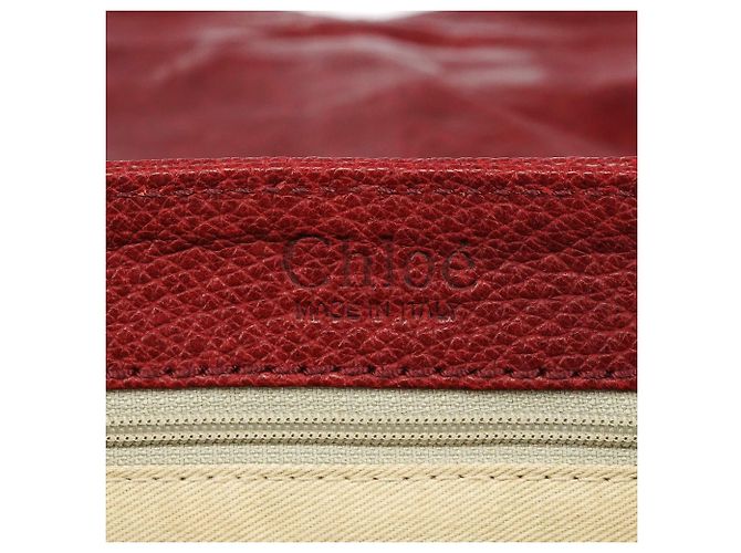 Chloé Fall 2005 Red Grained Leather Saddle Schultertasche - Ansicht 13