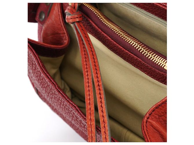 Chloé Fall 2005 Red Grained Leather Saddle Schultertasche - Ansicht 14
