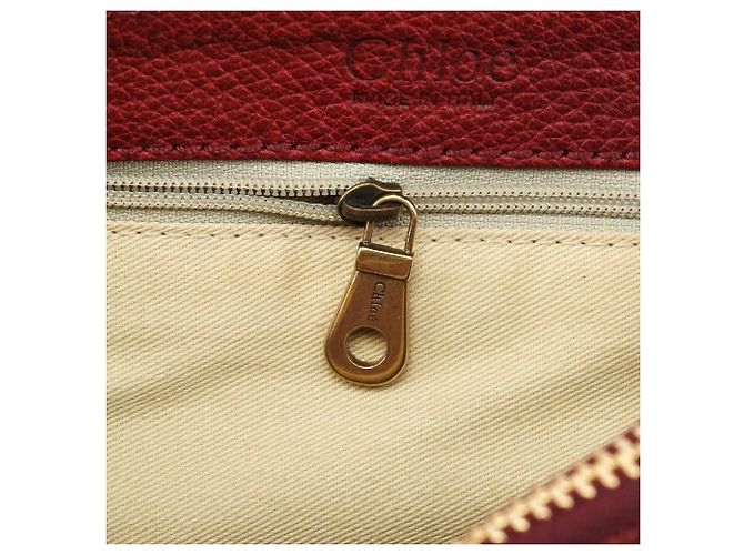 Chloé Fall 2005 Red Grained Leather Saddle Schultertasche - Ansicht 15
