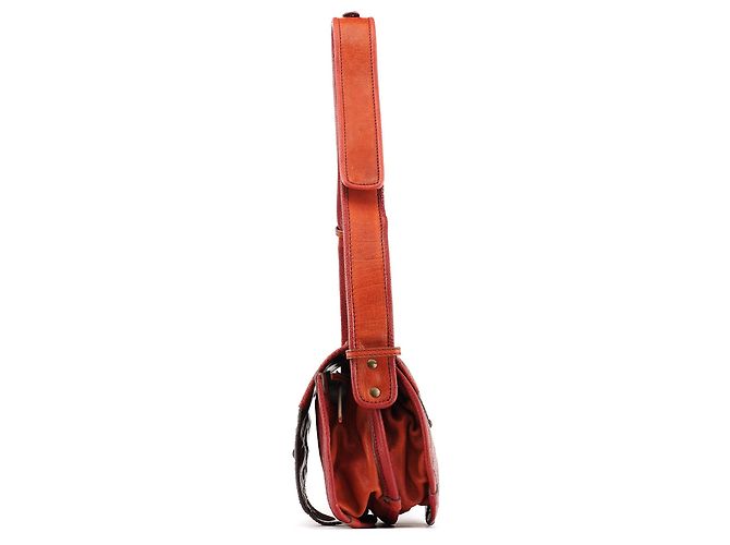 Chloé Fall 2005 Red Grained Leather Saddle Schultertasche - Ansicht 2