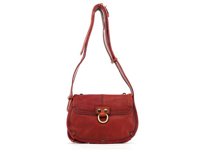 Chloé Fall 2005 Red Grained Leather Saddle Schultertasche - Ansicht 3