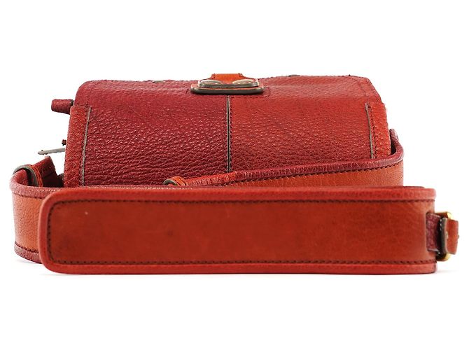 Chloé Fall 2005 Red Grained Leather Saddle Schultertasche - Ansicht 4