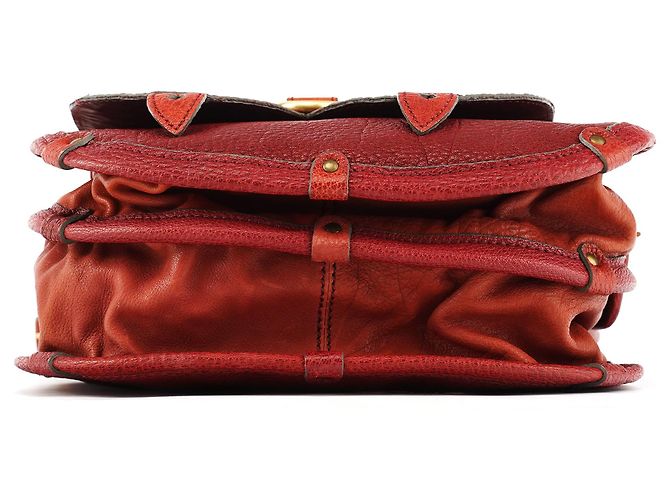 Chloé Fall 2005 Red Grained Leather Saddle Schultertasche - Ansicht 5