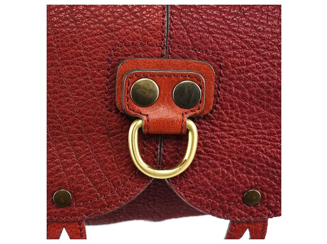 Chloé Fall 2005 Red Grained Leather Saddle Schultertasche - Ansicht 6