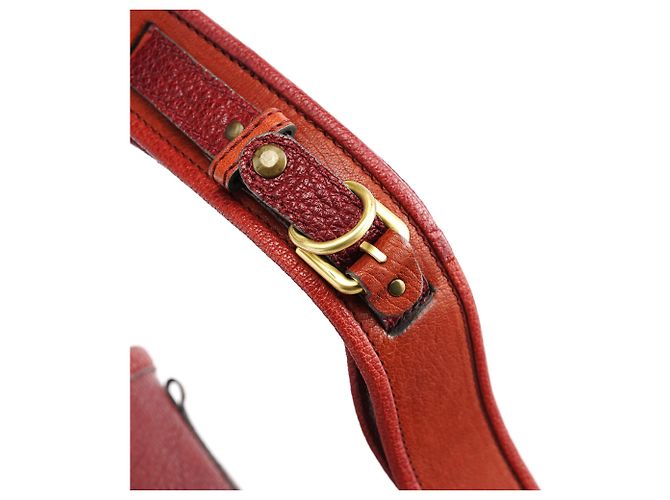 Chloé Fall 2005 Red Grained Leather Saddle Schultertasche - Ansicht 9