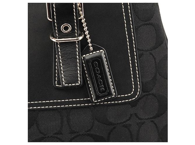 Coach 6366 Borsa Tote Soho in Signature Canvas Nero - vista 5